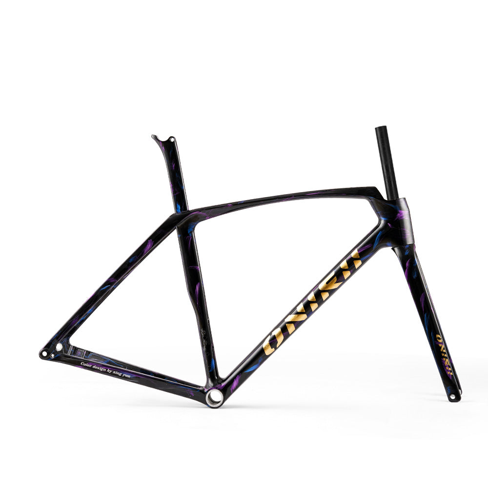 ONIRII FLASH Carbon Road Frame Hidden Cable Comprehensive with Integrated Handlebar Fork, Headset, Seat Post for Road Bicycle