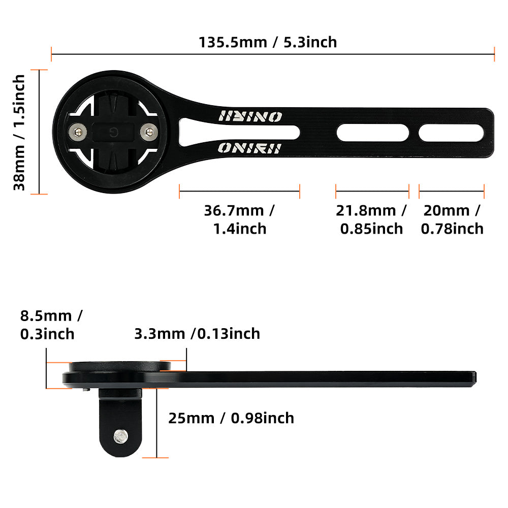 ONIRII Bike Stopwatch Holder Suits GARMIN BRYTON WAHOO CATEYE Computer Mount Stand Camera Lamp Bracket for Road/MTB/Gravel Bicycle NEW