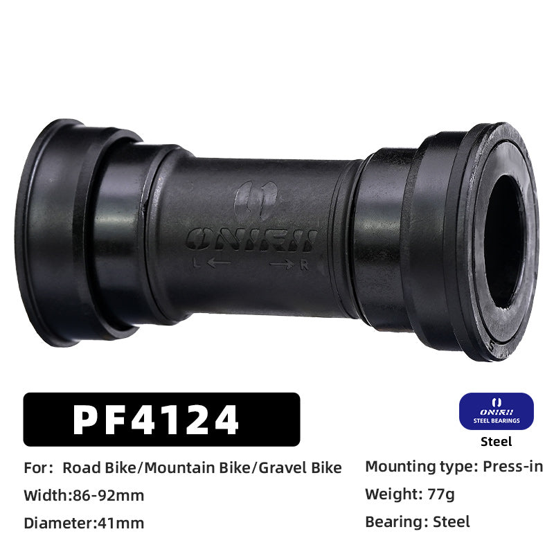 ONIRII 24mm Ceramic Bike Bottom Bracket BSA 86-92 BB30 T47 Threaded Press-in Lock Steel Bearing BB for MTB Road Bicycle Part NEW
