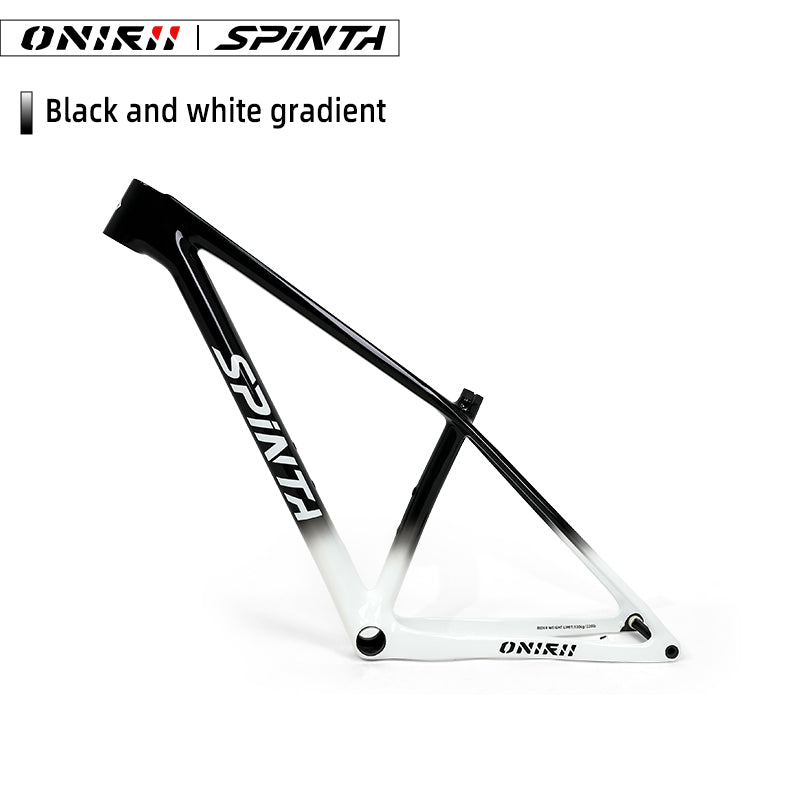 ONIRII WIN SL Carbon Fiber Hardtail MTB Frame BOOST 148, 15“, 17”, 19" with Shock Absorber (UDH) Tail Hook for Mountain Bikes