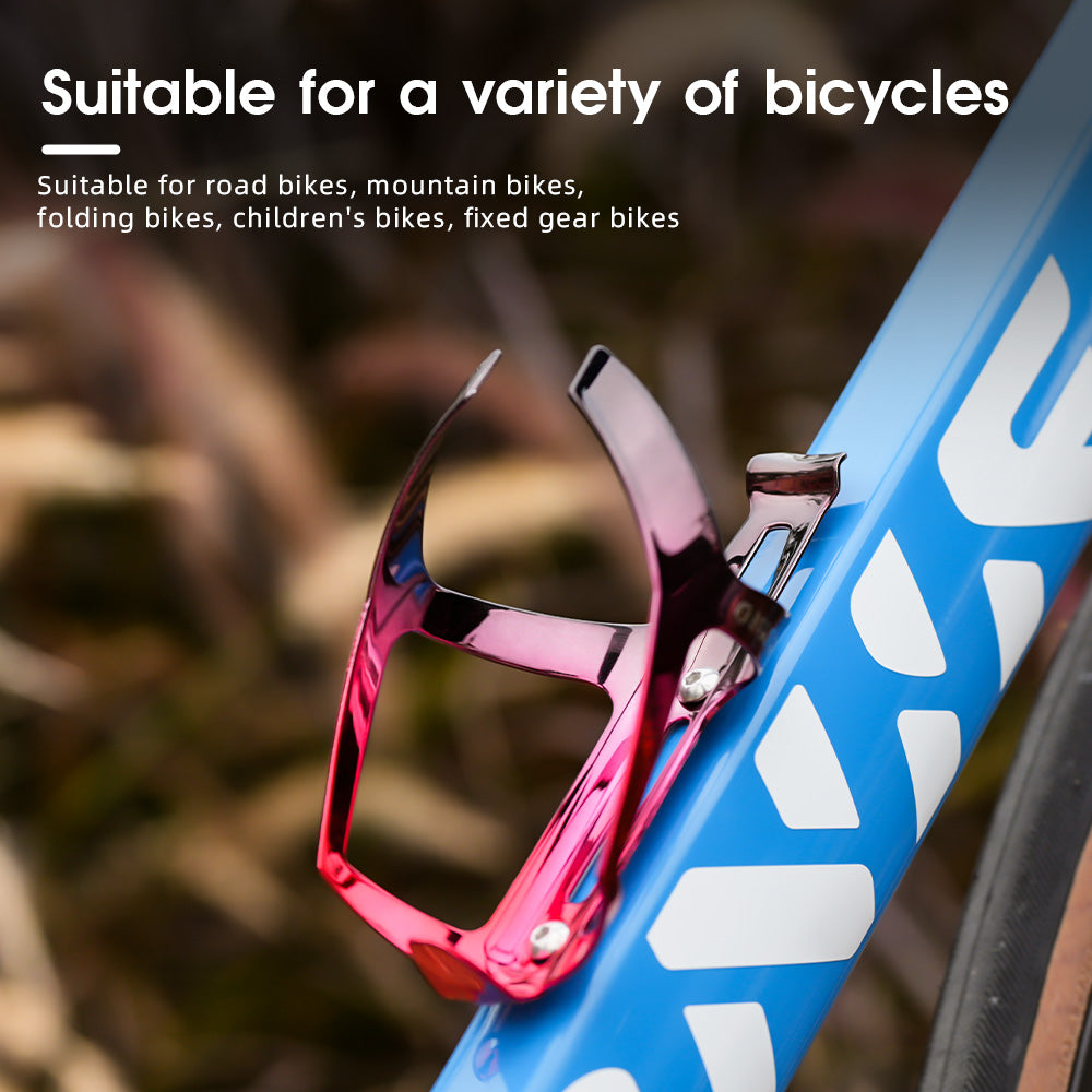 ONIRII Light Bike Bottle Holder Plating Gradient Cycling Water Bottle Cages Aluminum Bike Drink Drink Bracket for MTB Road Bike