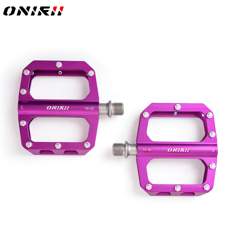 2025 New ONIRII PD-52 Ultralight Aluminum Alloy Flat Pedals CNC 3 Bearing Non-Slip Bike Pedal for Road Mountain Folding Bicycle