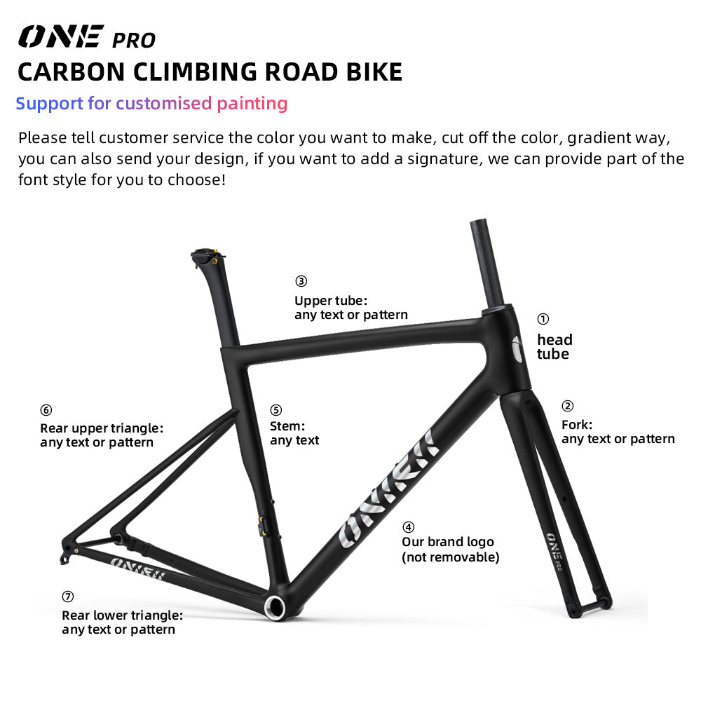 ONIRII ONE PRO Carbon Climbing Road Bike with Electronic Groupset 8170 7170 Di2 Handlebar Hydraulic Disc Brake Hidden Cable NEW