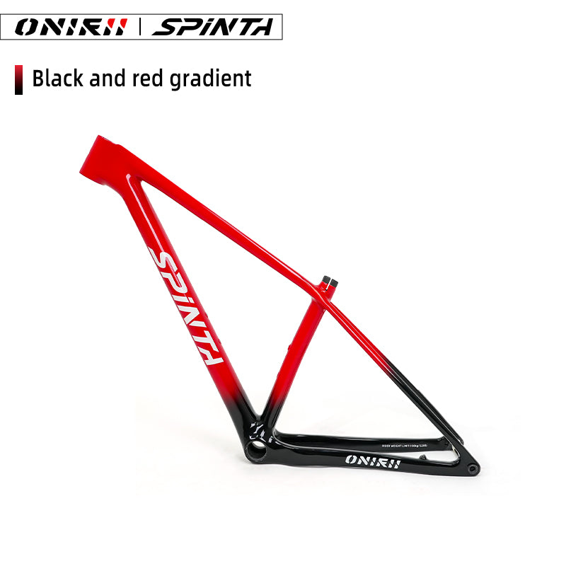 ONIRII WIN SL Carbon Fiber Hardtail MTB Frame BOOST 148, 15“, 17”, 19" with Shock Absorber (UDH) Tail Hook for Mountain Bikes