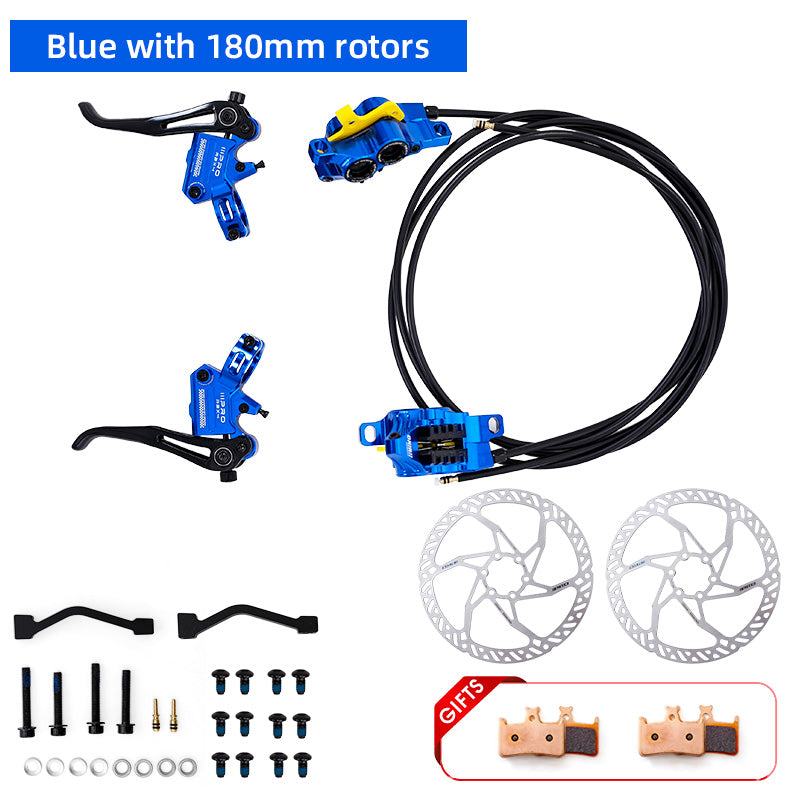 2025 ONIRII IIIPRO R2X4 MTB Hydraulic Disc Brake 4 Piston Internal Cable Quick Release MTB Caliper for MTB, Climbing, AM,XC NEW