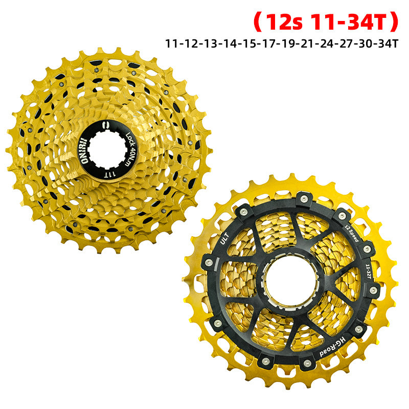 ONIRII CNC Road Bike Cassette 12 Speed 11-32T 11S-34T Ultralight Hollow HG Freewheel 12V Plated Gold Silver Rainbow Sprocket NEW