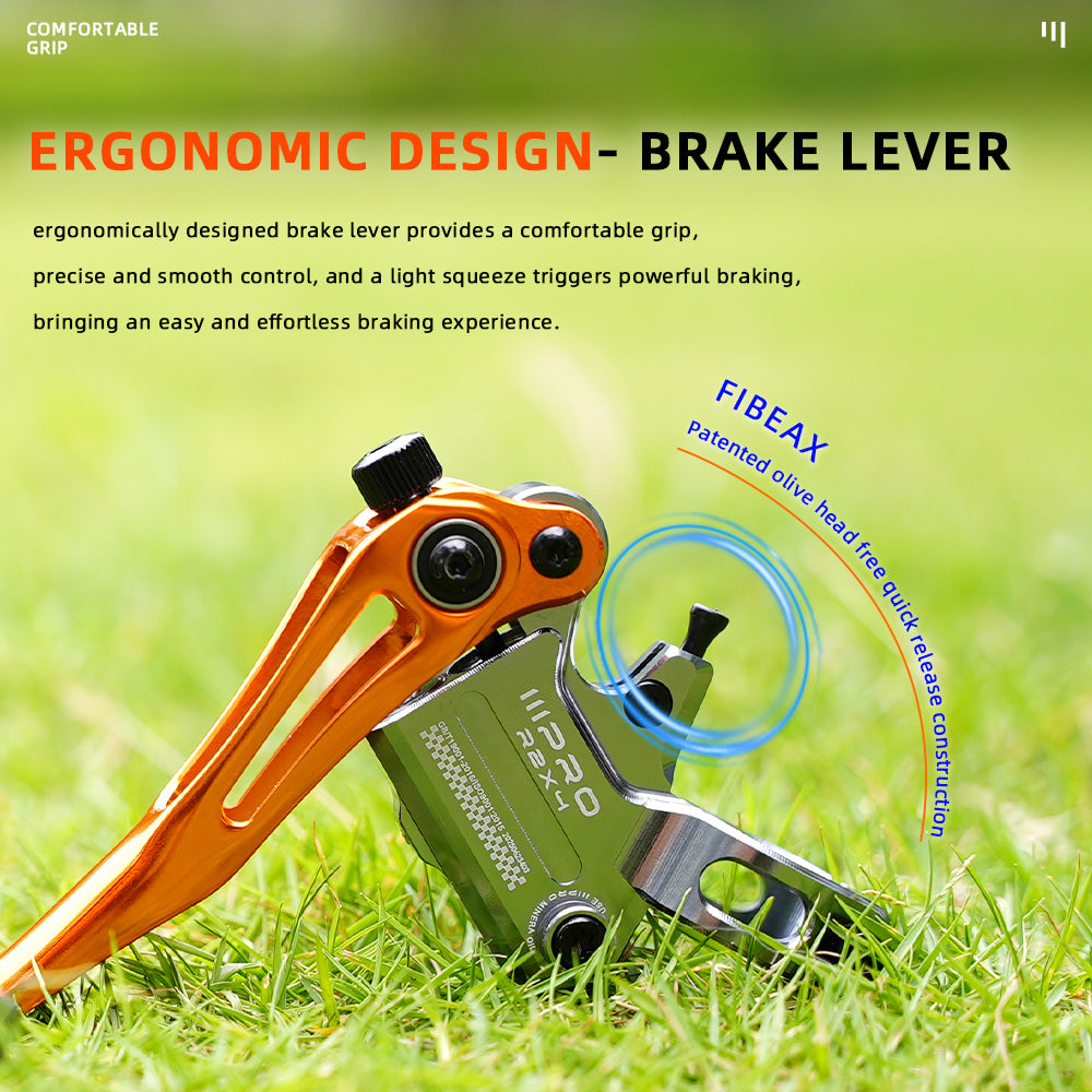 2025 ONIRII IIIPRO R2X4 MTB Hydraulic Disc Brake 4 Piston Internal Cable Quick Release MTB Caliper for MTB, Climbing, AM,XC NEW