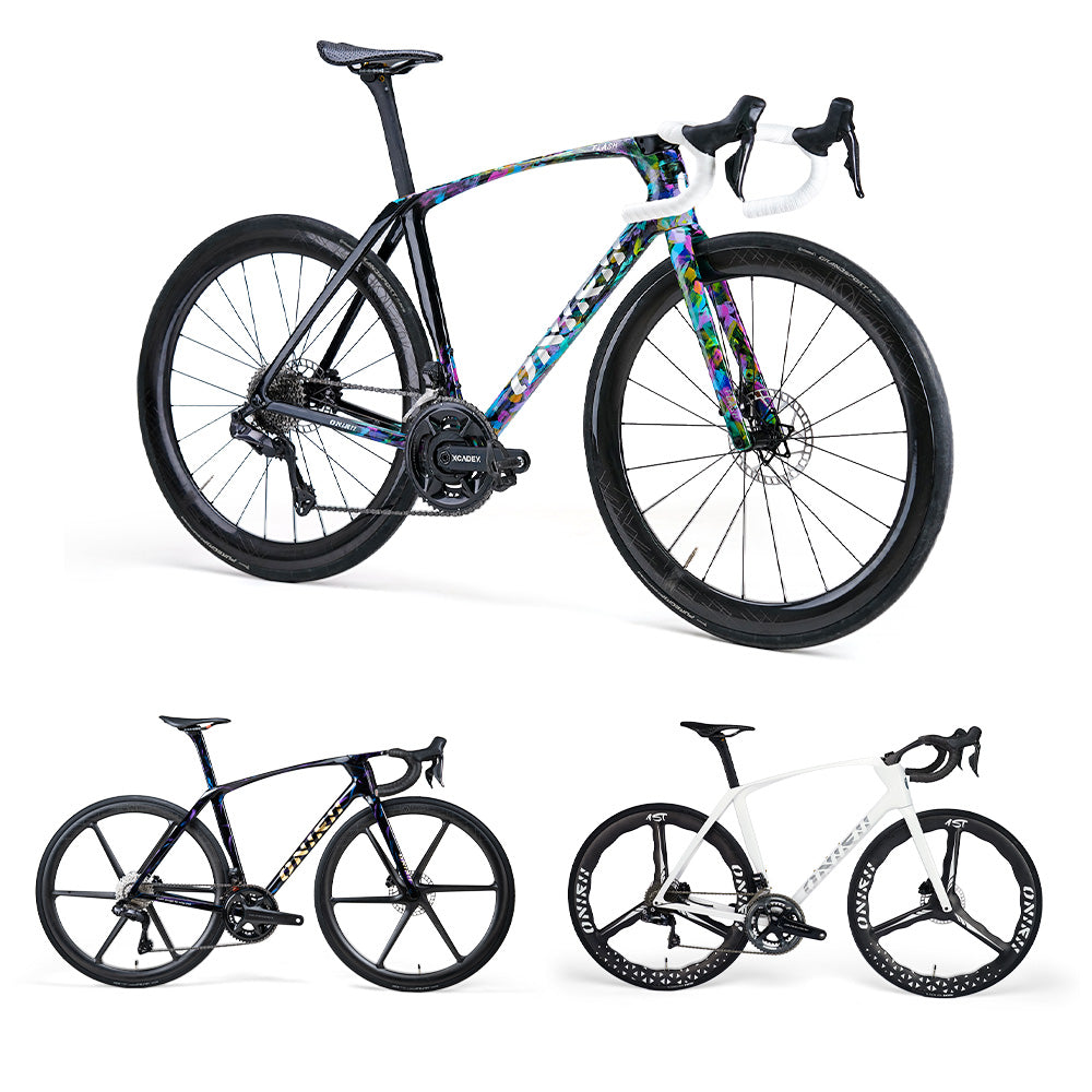 ONIRII FLASH Carbon Comprehensive Road Bike with Electronic Groupset 8170 7170 Di2 Handlebar Hydraulic Brake Hidden Cable Frame