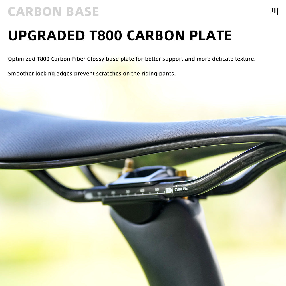 ONIRII SLC Ultralight Carbon Rail Bike Saddle Durable Leather Cushion Cycling Seat for Road Mountain MTB Bicycle