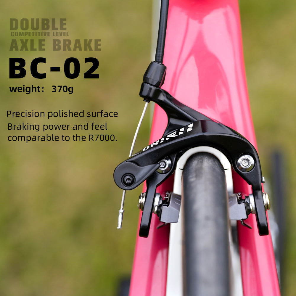 ONIRII BC-02 Caliper Brake V Brake with Brake Pads Dual Pivo Center Mount  Front & Rear for Road Bike105 R7000 BR-R8000