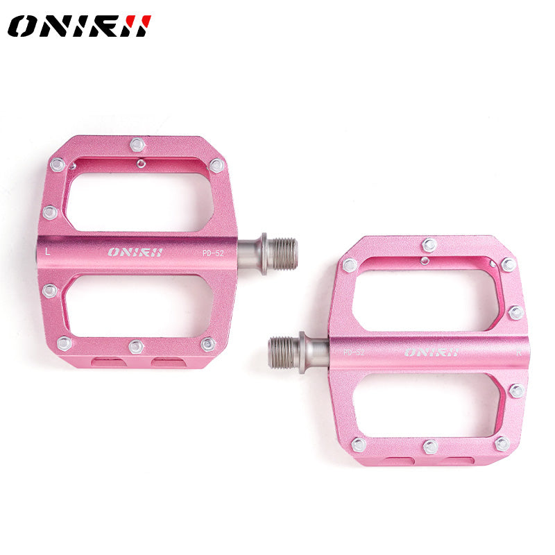 2025 New ONIRII PD-52 Ultralight Aluminum Alloy Flat Pedals CNC 3 Bearing Non-Slip Bike Pedal for Road Mountain Folding Bicycle