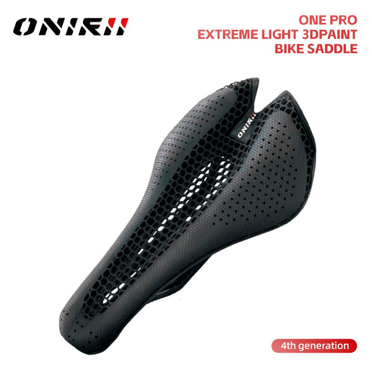 2025 ONIRII Carbon 3D Printed Bike Saddle Hollow Seat 4 Partition Comfortable Breathable Cycling Seat for Road MTB Bicycle NEW