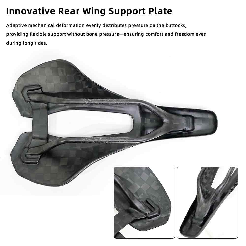 ONIRII FIVE 3D-Printed Saddle Carbon Base Rail High-Resilience Breathable Professional Saddle for Road Folding Mountain Bikes
