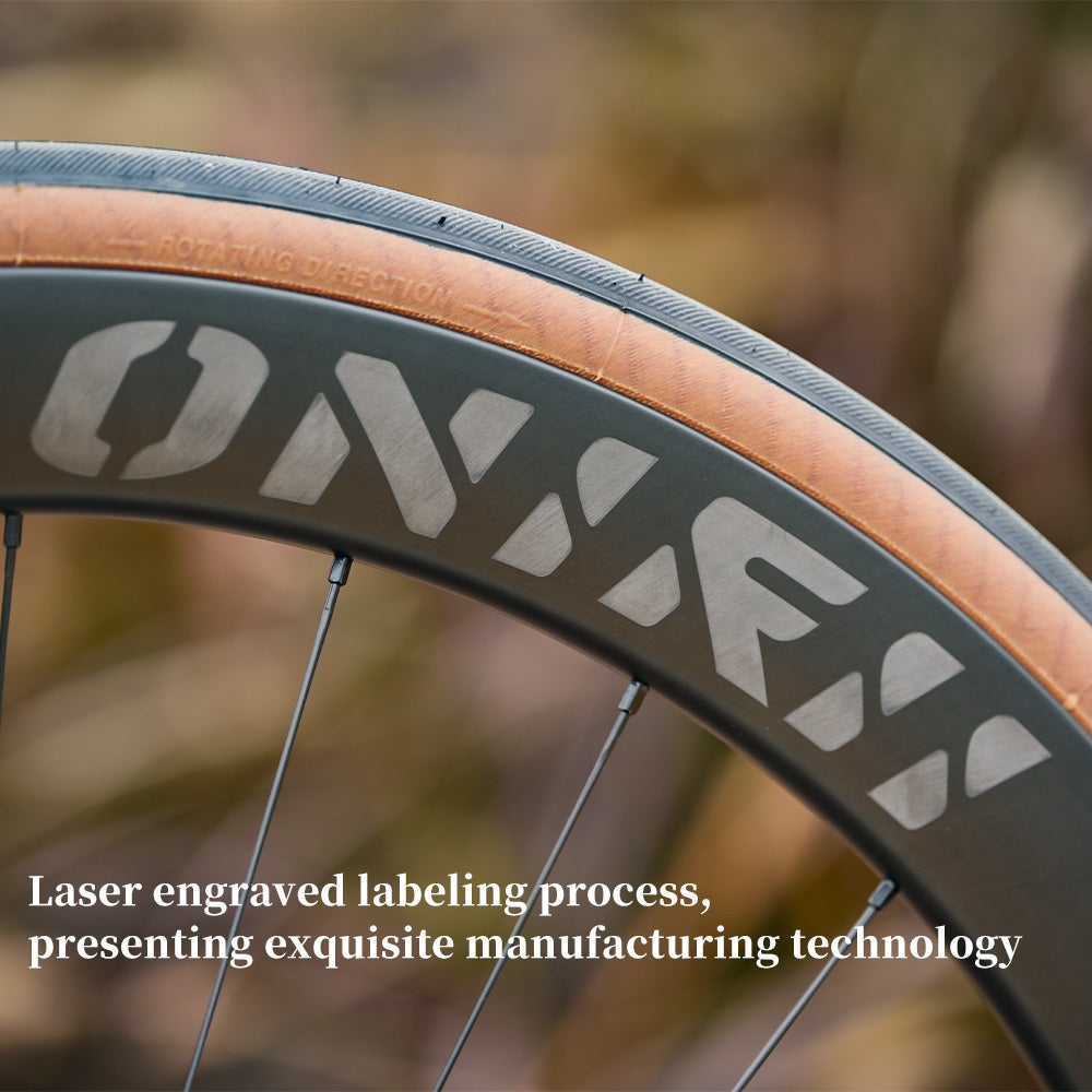ONIRII DWC 50 PRO Ultra-Light Carbon Fiber Wheelset, 24H, 700c, 36T, Tubeless-Ready, for Road Bikes