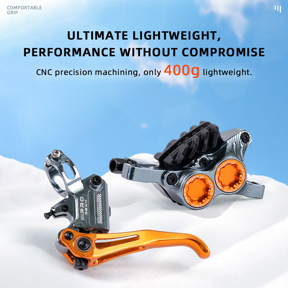 2025 ONIRII IIIPRO R2X4 MTB Hydraulic Disc Brake 4 Piston Internal Cable Quick Release MTB Caliper for MTB, Climbing, AM,XC NEW