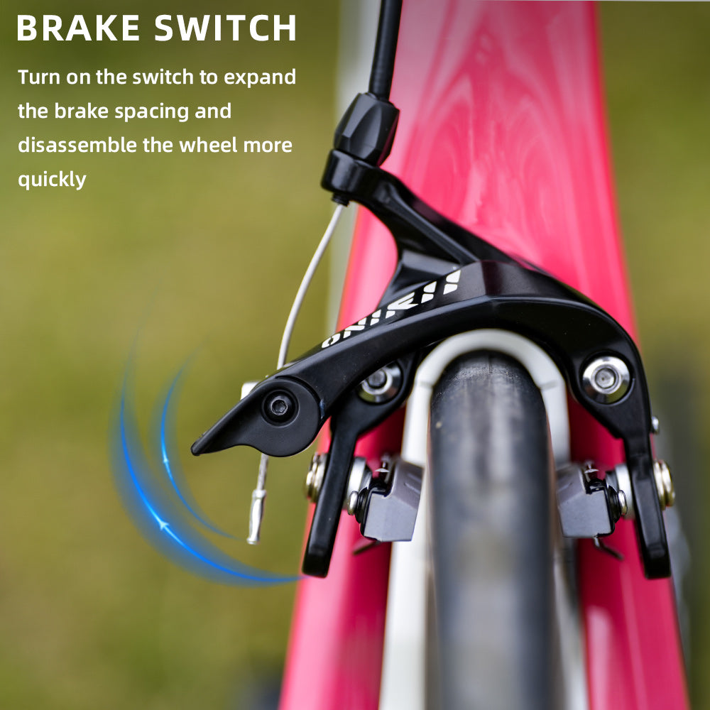 ONIRII BC-02 Caliper Brake V Brake with Brake Pads Dual Pivo Center Mount  Front & Rear for Road Bike105 R7000 BR-R8000