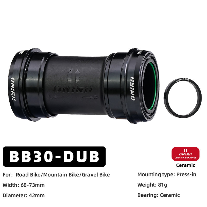 ONIRII DUB Bike Bottom Bracket 28.99 Ceramic Bearing BSA T47 86-92 BB30 Threaded Press Fit Lock BB for MTB Road Bicycle Part NEW
