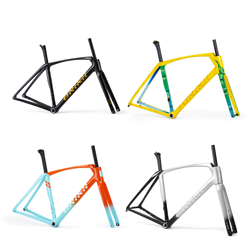 ONIRII FLASH Carbon Road Frame Hidden Cable Comprehensive with Integrated Handlebar Fork, Headset, Seat Post for Road Bicycle
