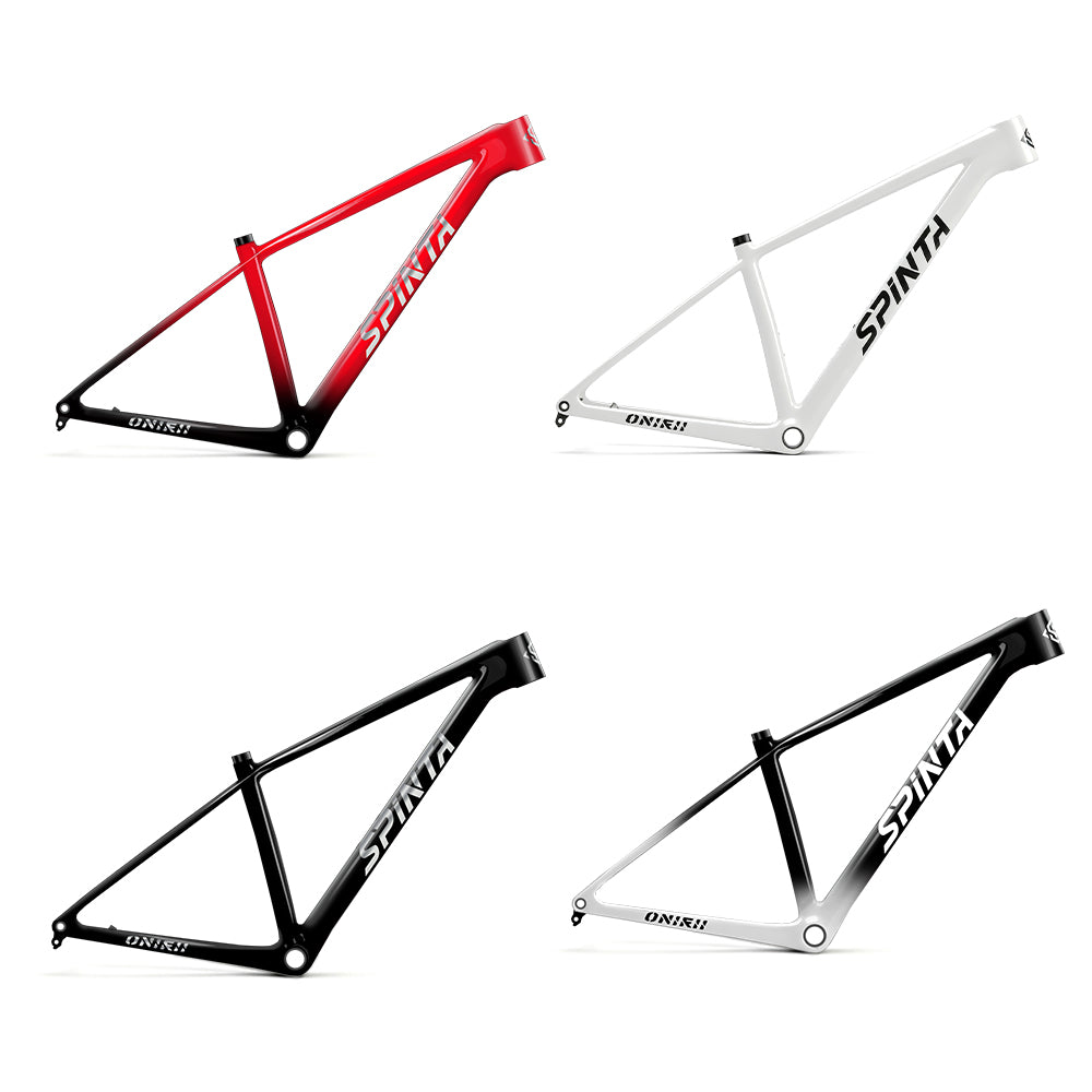 ONIRII WIN SL Carbon Fiber Hardtail MTB Frame BOOST 148, 15“, 17”, 19" with Shock Absorber (UDH) Tail Hook for Mountain Bikes