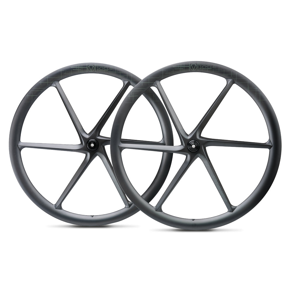 VCYCLE VIKING 6 Spoke Wheel Ultralight Carbon T800 Six Spoke HG Vacuum Tubeless 40mm with Hooked Edge for Road Bicycle NEW