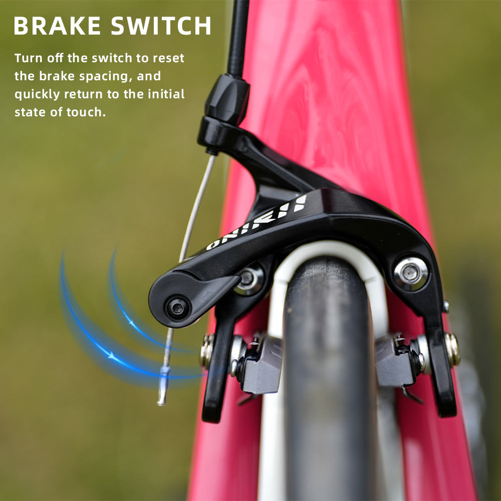 ONIRII BC-02 Caliper Brake V Brake with Brake Pads Dual Pivo Center Mount  Front & Rear for Road Bike105 R7000 BR-R8000