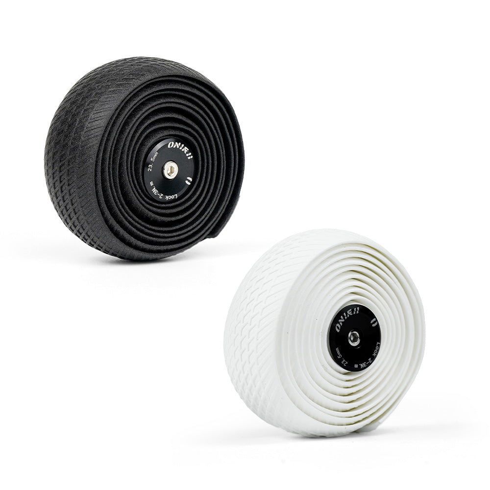 ONIRII Bike Handlebar Tape 2 Pcs with End Plug Silicone Bar Tape Shock Absorption Anti-slip Durable Cycling Wrap for Road Bike NEW