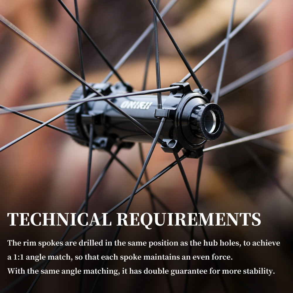 ONIRII DWC 50 PRO Ultra-Light Carbon Fiber Wheelset, 24H, 700c, 36T, Tubeless-Ready, for Road Bikes