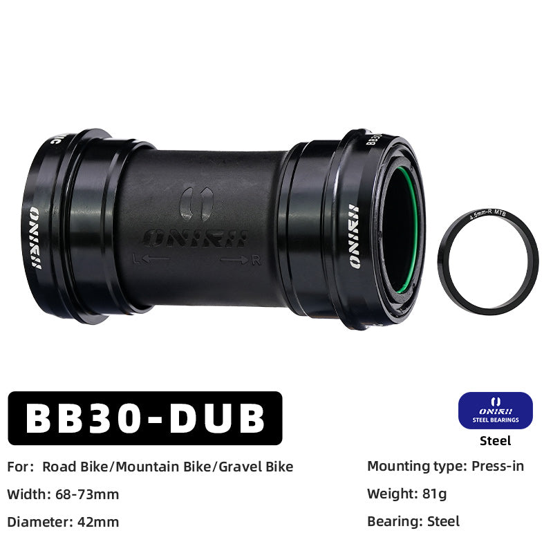 ONIRII DUB Bike Bottom Bracket 28.99 Ceramic Bearing BSA T47 86-92 BB30 Threaded Press Fit Lock BB for MTB Road Bicycle Part NEW