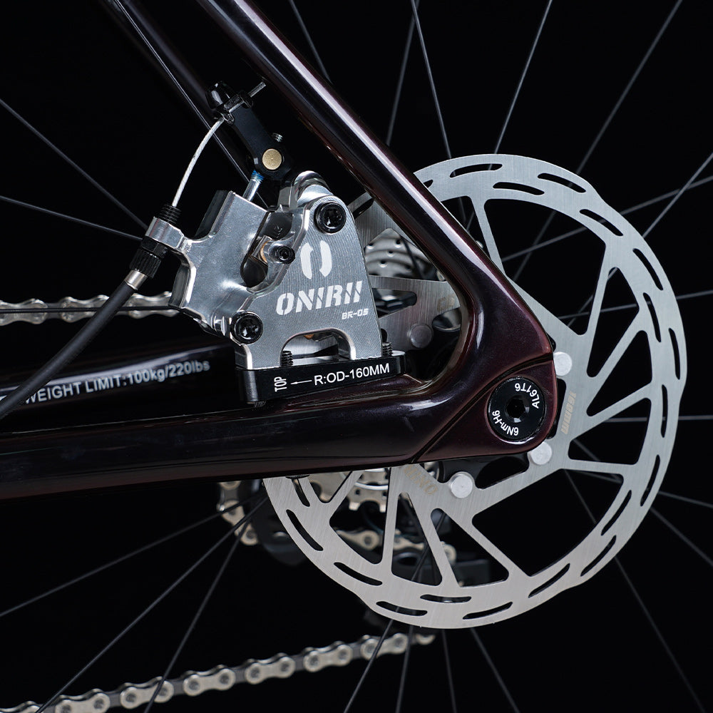 ONIRII BR-05 Mechanical Wire Pull Hydraulic Disc Brake Calipers Flat Mount Oil Disc Brake for Road Bike Gravel Bicycle New
