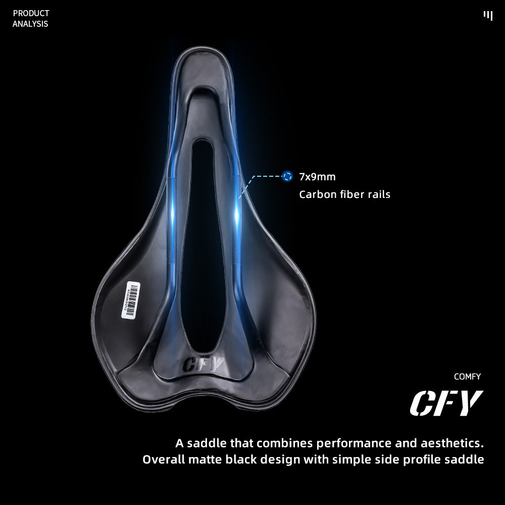 ONIRII 3D Printed Bike Saddle Carbon Hollow Seat 6 Partition Comfortable Breathable Cycling Seat for Road MTB Bicycle NEW