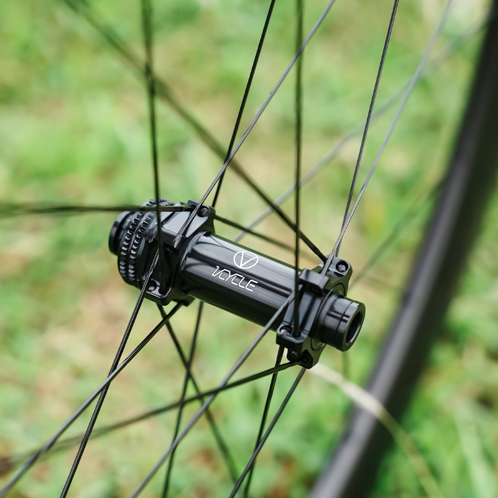 VCYCLE VELO I Ultra-Lightweight Carbon Fiber Vacuum Wheels with 50mm Rim Height, HG Hub, and Wide Open-Spoke Road Carbon Wheels