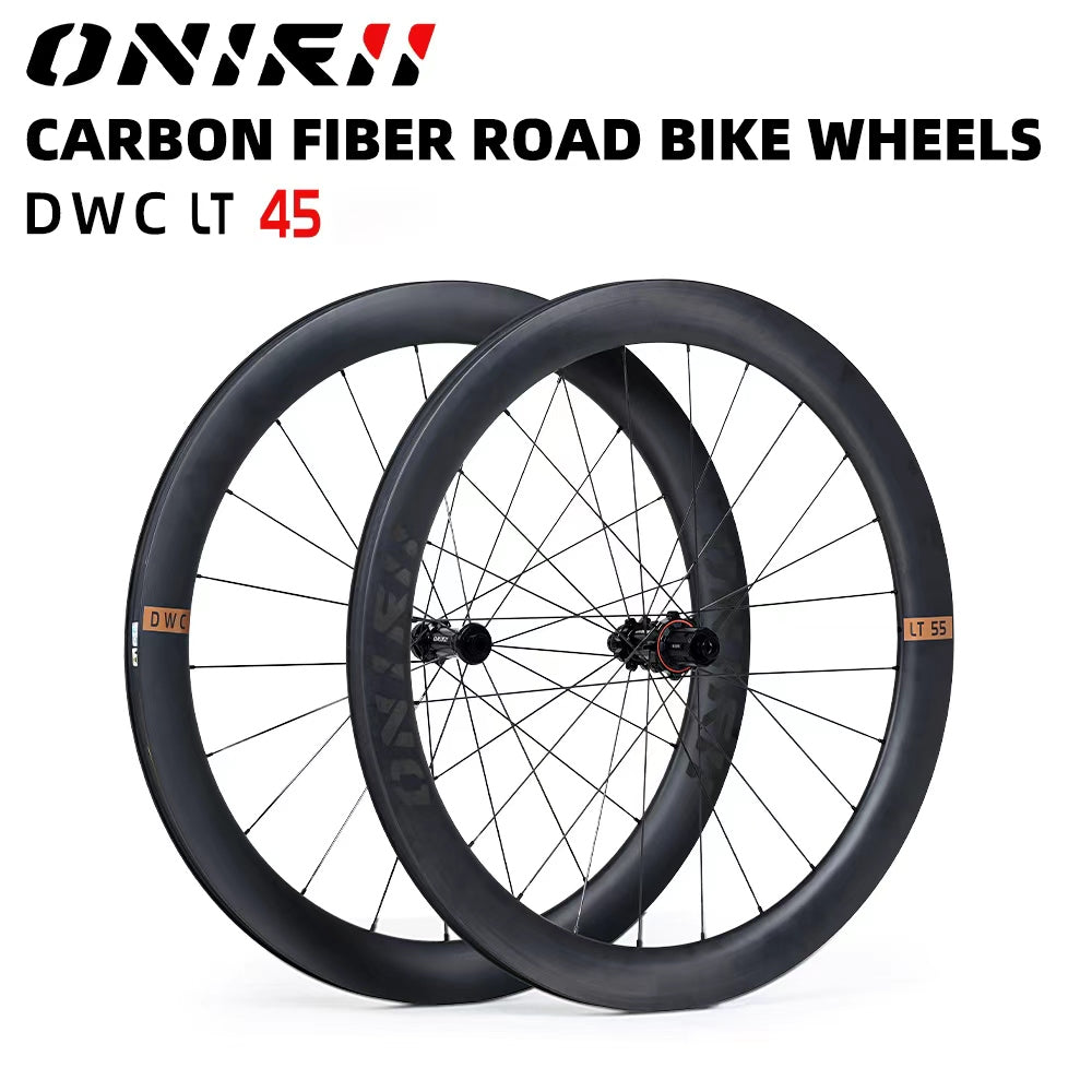 ONIRII DWC LT Road Bike Carbon Wheel 700C Vacuum Front 21 Holes Rear 24 Holes 12x100mm 12x142mm for HG XDR Cassette Body for Road Bicycle