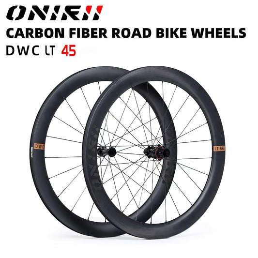 ONIRII DWC LT Road Bike Carbon Wheel 700C Vacuum Front 21 Holes Rear 24 Holes 12x100mm 12x142mm for HG XDR Cassette Body for Road Bicycle